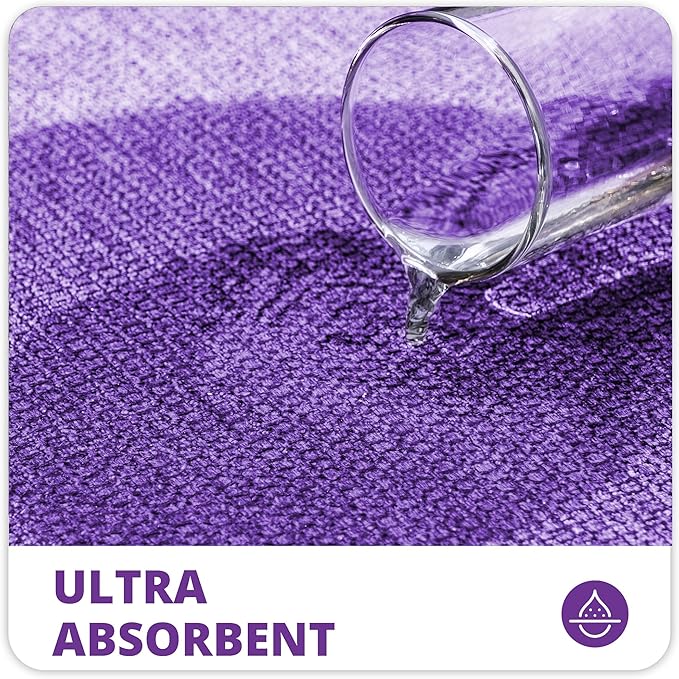 Bathroom Rugs Set 2 Pieces, Thin Bathroom Mats, Toilet Rugs, Quick Dry - Image 4
