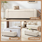 48" Ottoman with Storage, Large Storage Ottoman Bench - Image 4