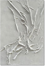 NANKAI Hand-Painted White Texture Abstract Art Painting Minimalist Art Home by NANKAIOilPaintingArt