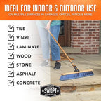 SWOPT 24” Premium Multi-Surface Push Broom Head — Cleaning Head Interchangeable - Image 9