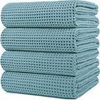 POLYTE Microfiber Oversize Quick Dry Lint Free Bath Towel, 60 x 30 in, 4 Pack by Polyte