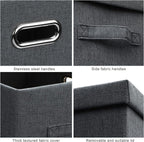 Large 17" 36 Quart Collapsible Stackable Storage Bins - Image 6