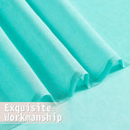 Tollpiz Short Sheer Door Curtains Closet Linen Textured Curtains Sheer Doorway - Image 8