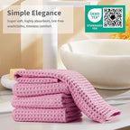 Microfiber Waffle Face Towels, 2 Pieces, Fast Drying, Lint Free - Image 6