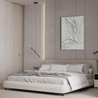 NANKAI Hand-Painted White Texture Abstract Art Painting Minimalist Art Home - Image 4