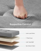 SONGMICS Storage Ottoman Bench, Foldable Foot Rest - Image 4