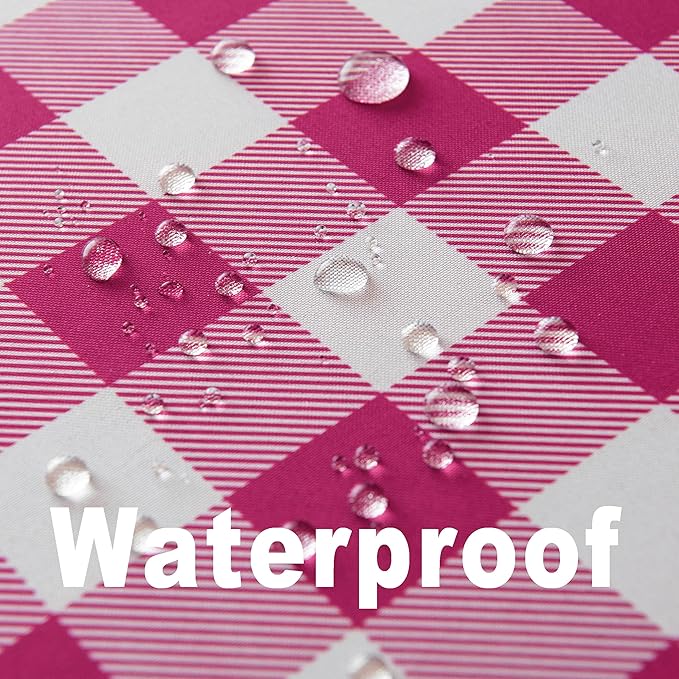 Waterproof Checkered Tablecloth Runner Fabric - Image 2