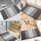 Kitinjoy Indoor Outdoor Door Mat, 32x20 Non-Slip Absorbent Dirt Trapper - Image 6