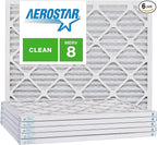 Aerostar 10x20x1 MERV 8, Pleated Air Filter, Box of 6, Made in the USA by AirFiltersDelivered
