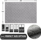 REFETONE Indoor Doormat, Front Back Door Mat 16"x24" Absorbent Rubber Backing - Image 2