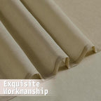Tollpiz Sheer Door Curtain Closet Linen Textured Curtains Sheer Doorway Light - Image 8
