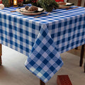 Classic Gingham Tablecloth Fabric by Essifunia