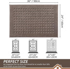 BEQHAUSE Waffle Door Mats Indoor 24"x36", Dog Mat - Image 2