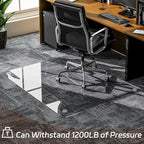 GLSLAND 46"x46" Tempered Glass Chair Mat Square Heavy-Duty Floor Protector - Image 5