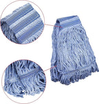 Mop Head Replacement Commercial Heavy Duty String Blue Wet Mop Heads - Image 3
