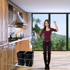 SUPER DEAL Double 35-Quart Pull Out Trash Can Under Cabinets Under Sink Garbage - Image 7
