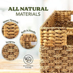 Small Wicker Baskets for Storage 2-Pack, Woven Baskets for Organizing Living - Image 8