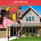 5-12 FT Cobweb Duster with Extension Pole, 20 FT High Reach Spider Web Brush - Image 4