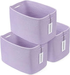 Cotton Rope storage Basket Bins Woven Basket by XUANGUO