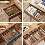 Silverware Organizer, 2 Pack 10 Inch Utensil Organizer Kitchen Drawer Organizer - Image 6