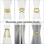 4 Pack Magnetic Curtain Tiebacks Rope Modern Handmade Curtain Tie Backs - Image 5