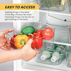 Clear Plastic Storage Bins, Refrigerator, Organizer Bins - Image 5