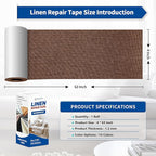 KING MOUNTAIN Linen Repair Patches, Self-Adhesive Linen Fabric Patches - Image 4