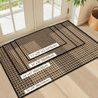 LEKEEPGO Door Mat Indoor Entrance 36"x59", Absorbent Indoor Door Mat Large - Image 7
