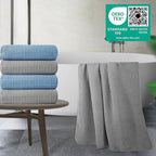 POLYTE Microfiber Oversize Quick Dry Lint Free Bath Towel, 60 x 30 in, 4 Pack - Image 2