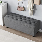 Maupvit Ottoman with Storage, Ottoman Bench with Lift Top, Upholstered Storage - Image 4