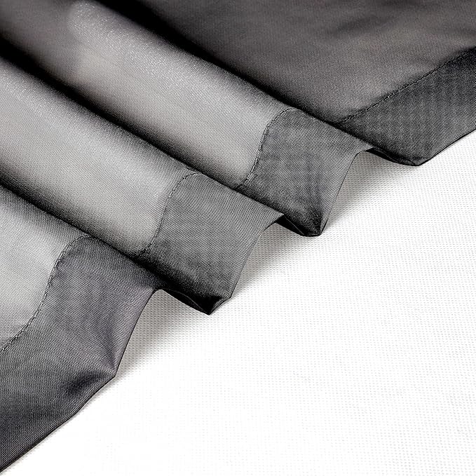 Chyhomenyc Black Sheer Curtains 84 Inch Length 2 Panels Set, Light Filtering - Image 9