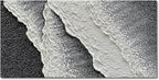 NANKAI Hand Painted black and white abstract canvas art oil painting waves by NANKAIOilPaintingArt