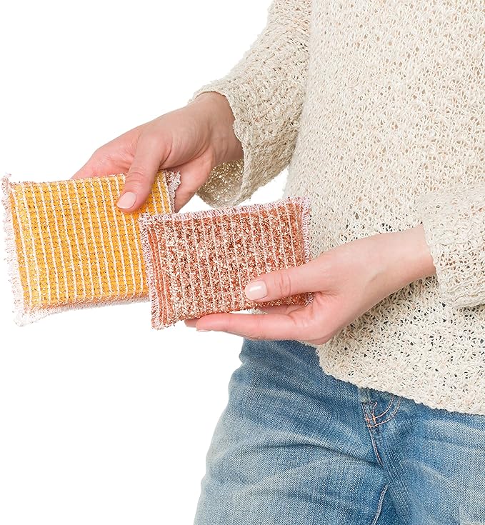 REDECKER Kitchen Woven Copper Sponge, 2-Piece - Image 6