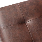 Adeco Faux Leather Storage Ottoman Bench - Image 6