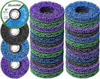 20 Pcs 4" x 5/8" Strip Discs Bulk, Paint Stripping and Rust Removal Wheels by Oleitodh