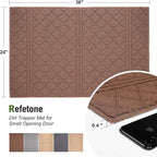 REFETONE Indoor Doormat, Front Back Door Mat 24"x36" Rubber Backing Non Slip - Image 2