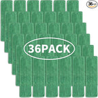 Matthew 18'' 36 Pcs Microfiber Mop Replacement Pads by MATTHEWCLEANINGPRODUCTS
